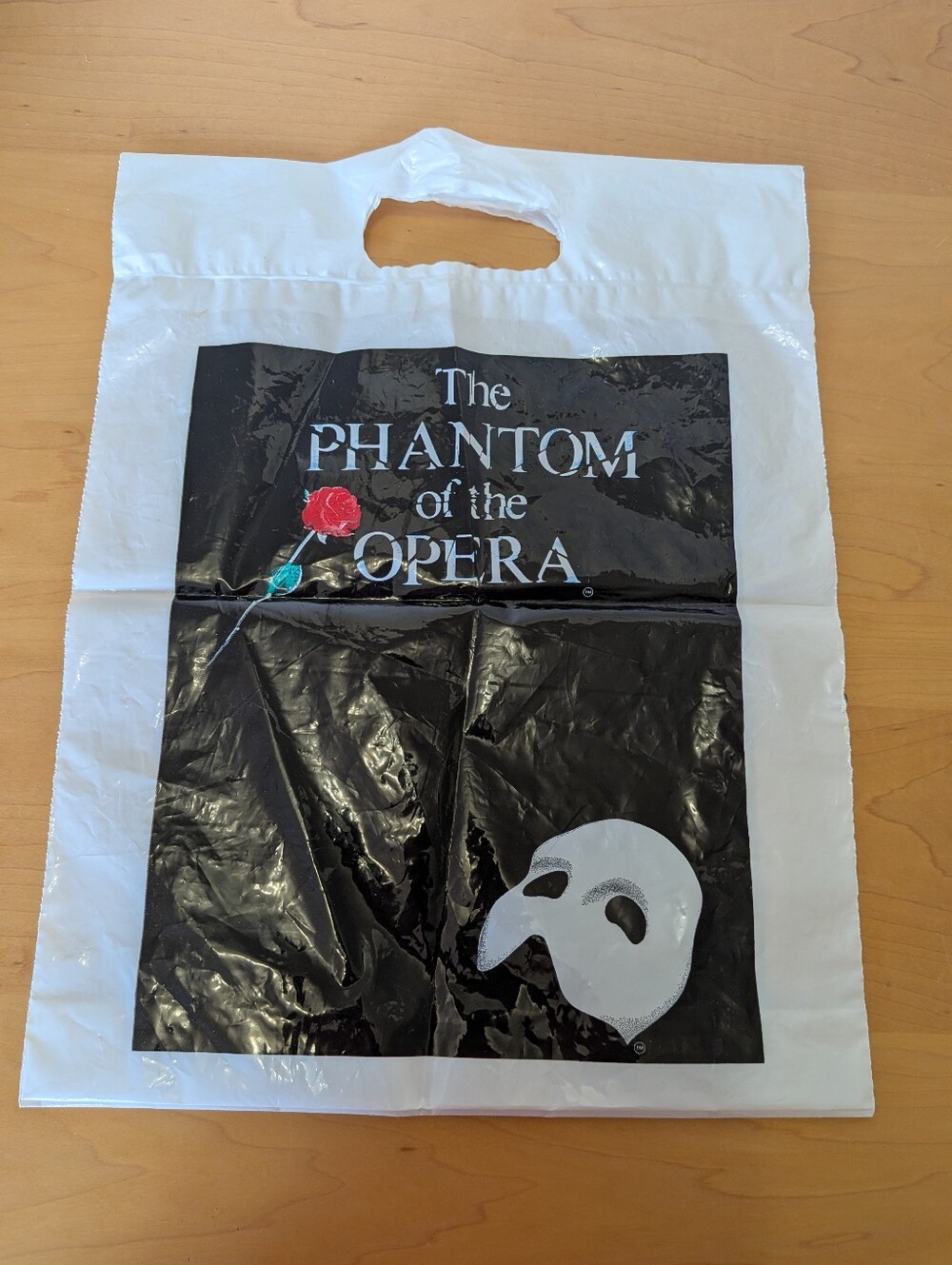 Vintage Phantom of the Opera Bag Theatre Broadway Mirvish 90s Souvenir Musical